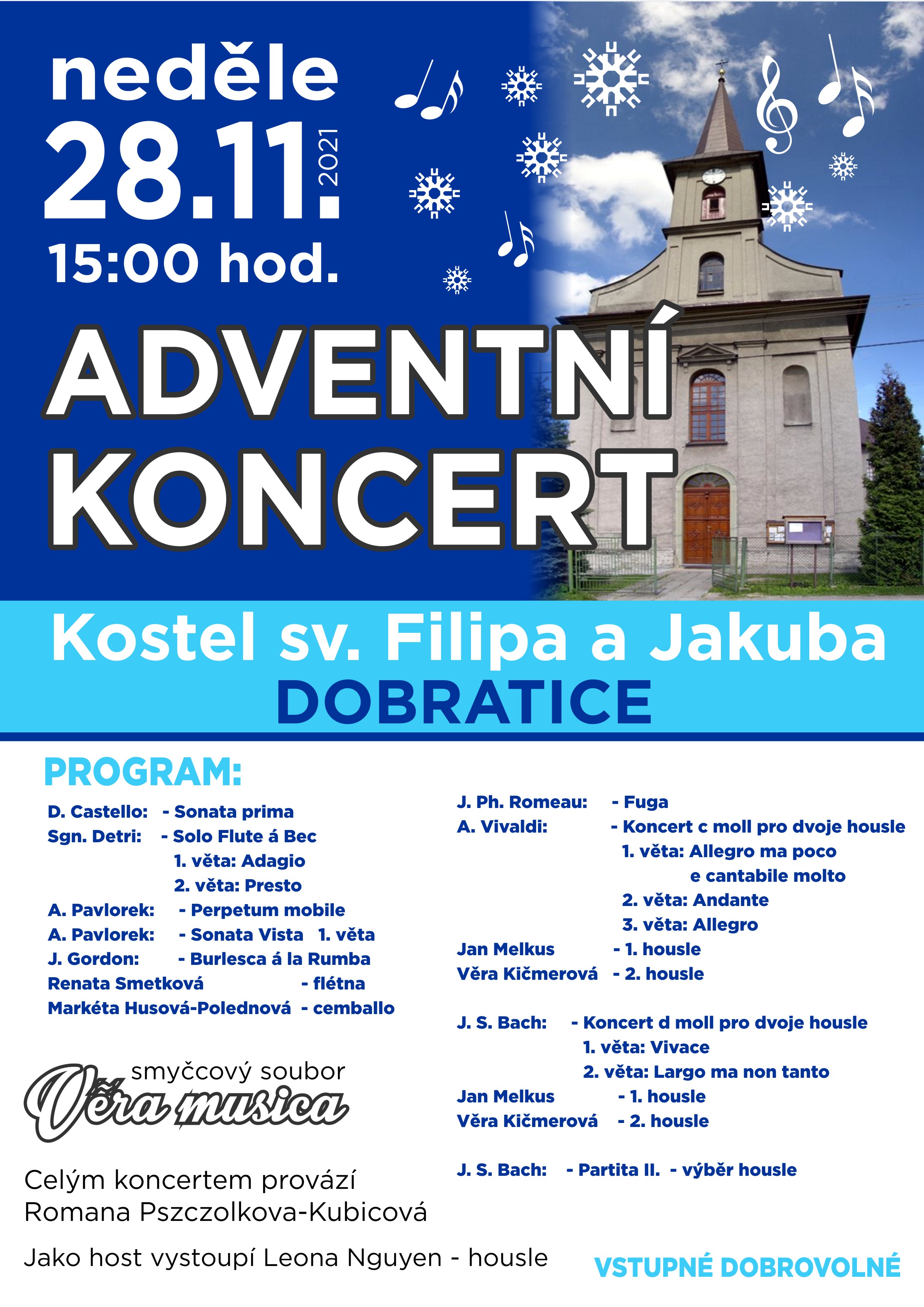 Adventní koncert v Dobratickém kostele - 2021