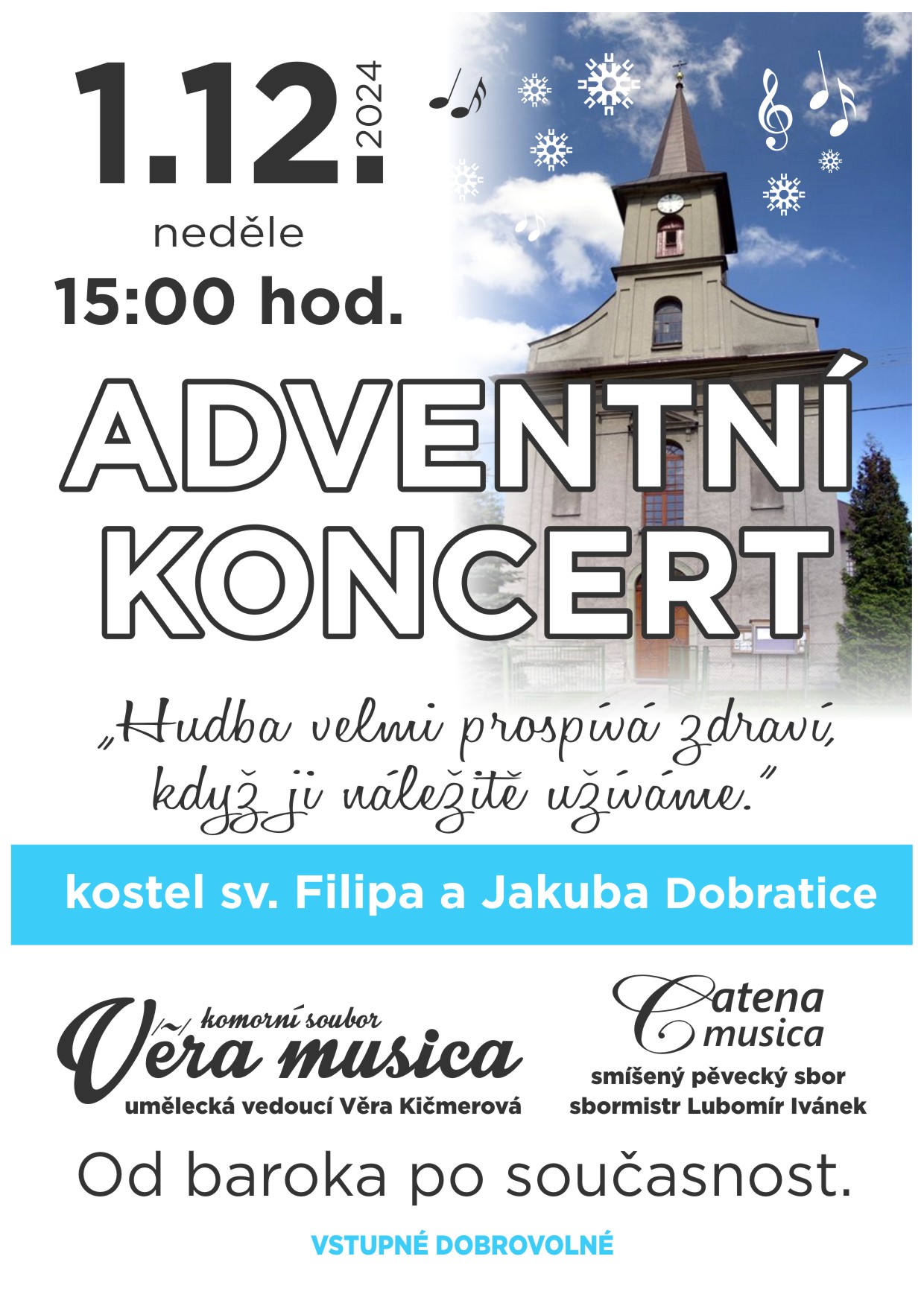 Adventní koncert v Dobratickém kostele - 2024